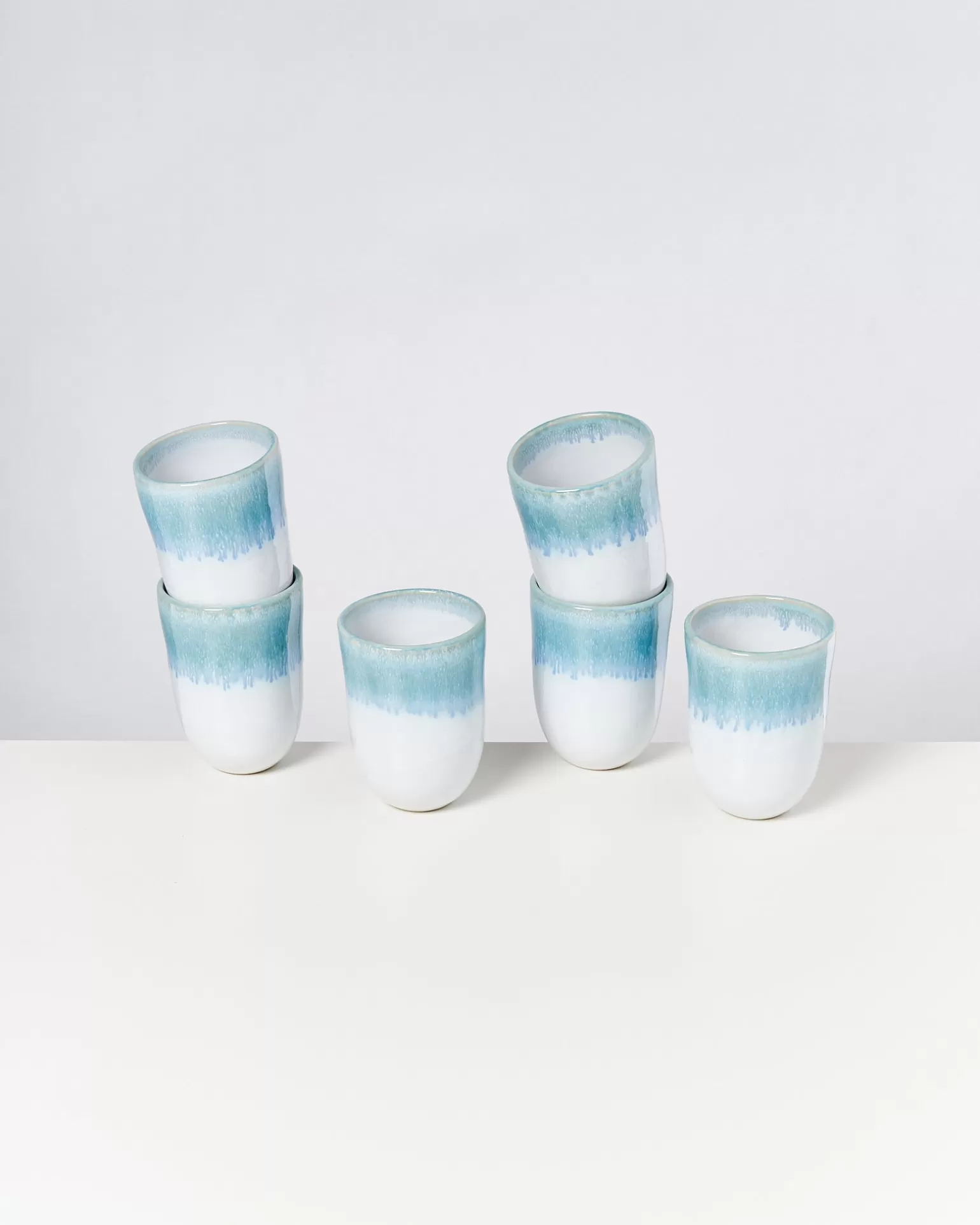 Store Motel a Miio Alcachofra - Set Of 6 Cups Big Greenblue green Blue