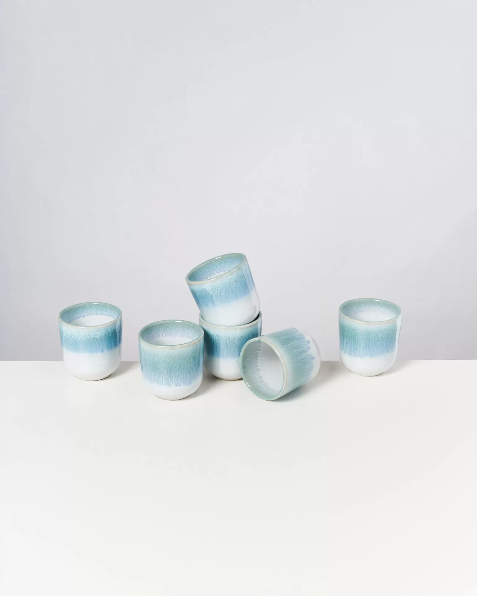 Store Motel a Miio Alcachofra - Set Of 6 Cups Small Greenblue green Blue