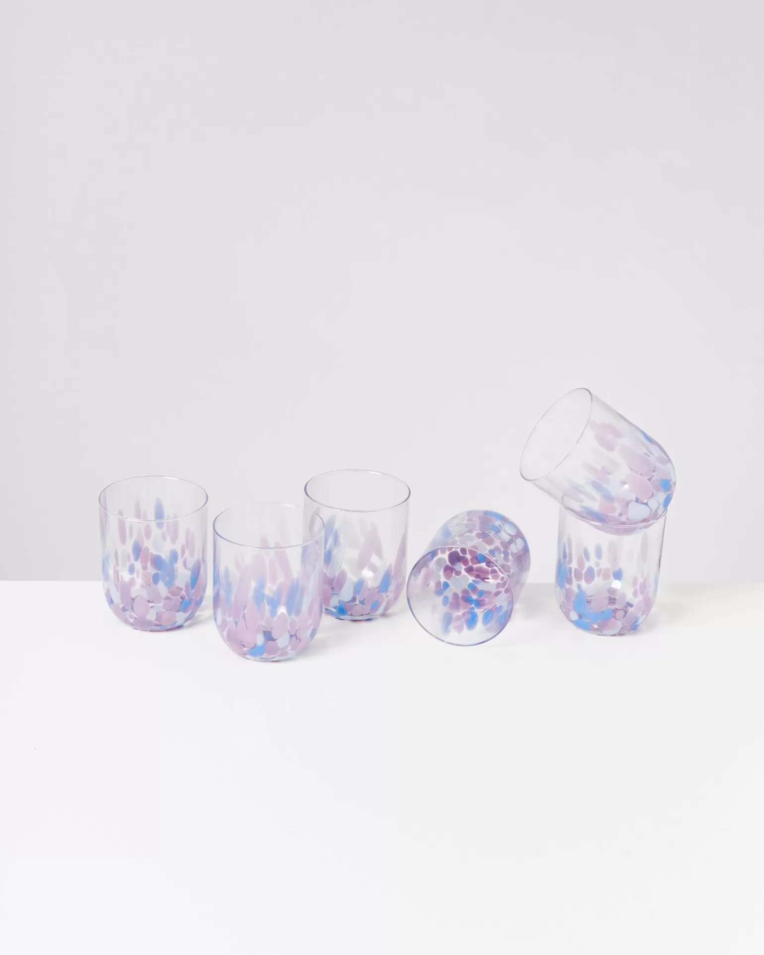 Store Motel a Miio Alegria - Set Of 6 Glasses Large c drops lila