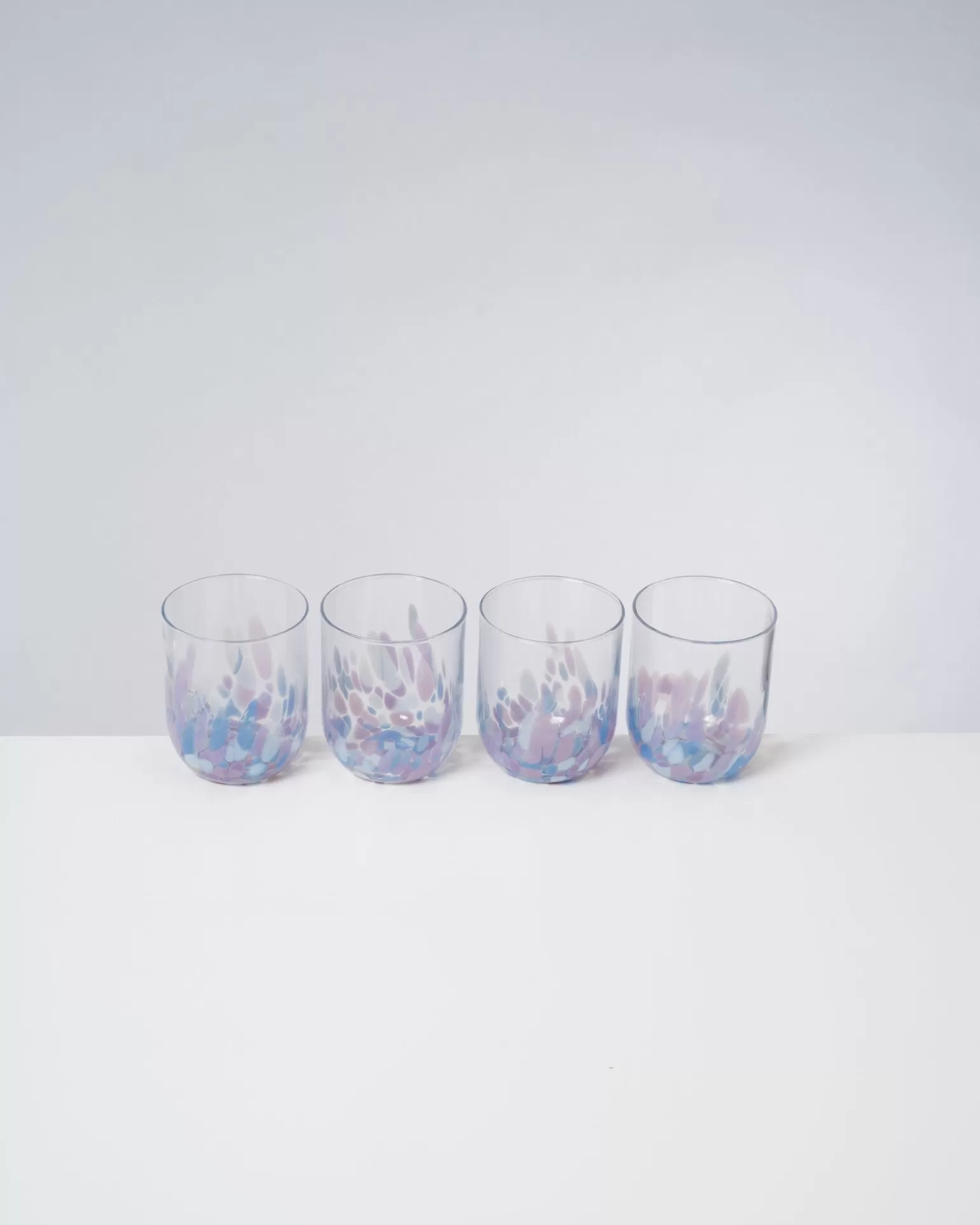 New Motel a Miio Alegria - Set Of 4 Glasses Large c drops lila