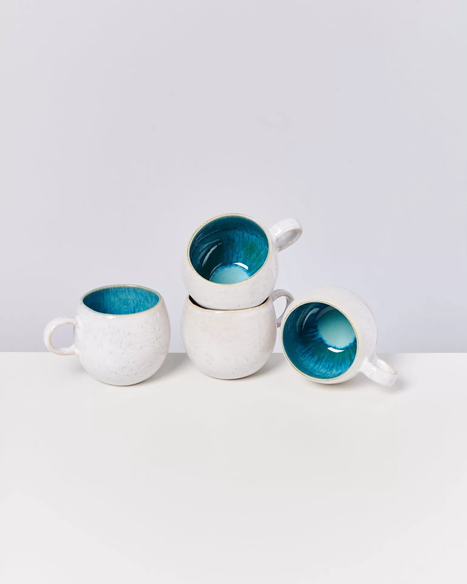 Shop Motel a Miio Areia - Set Of 4 Mugs Big aqua