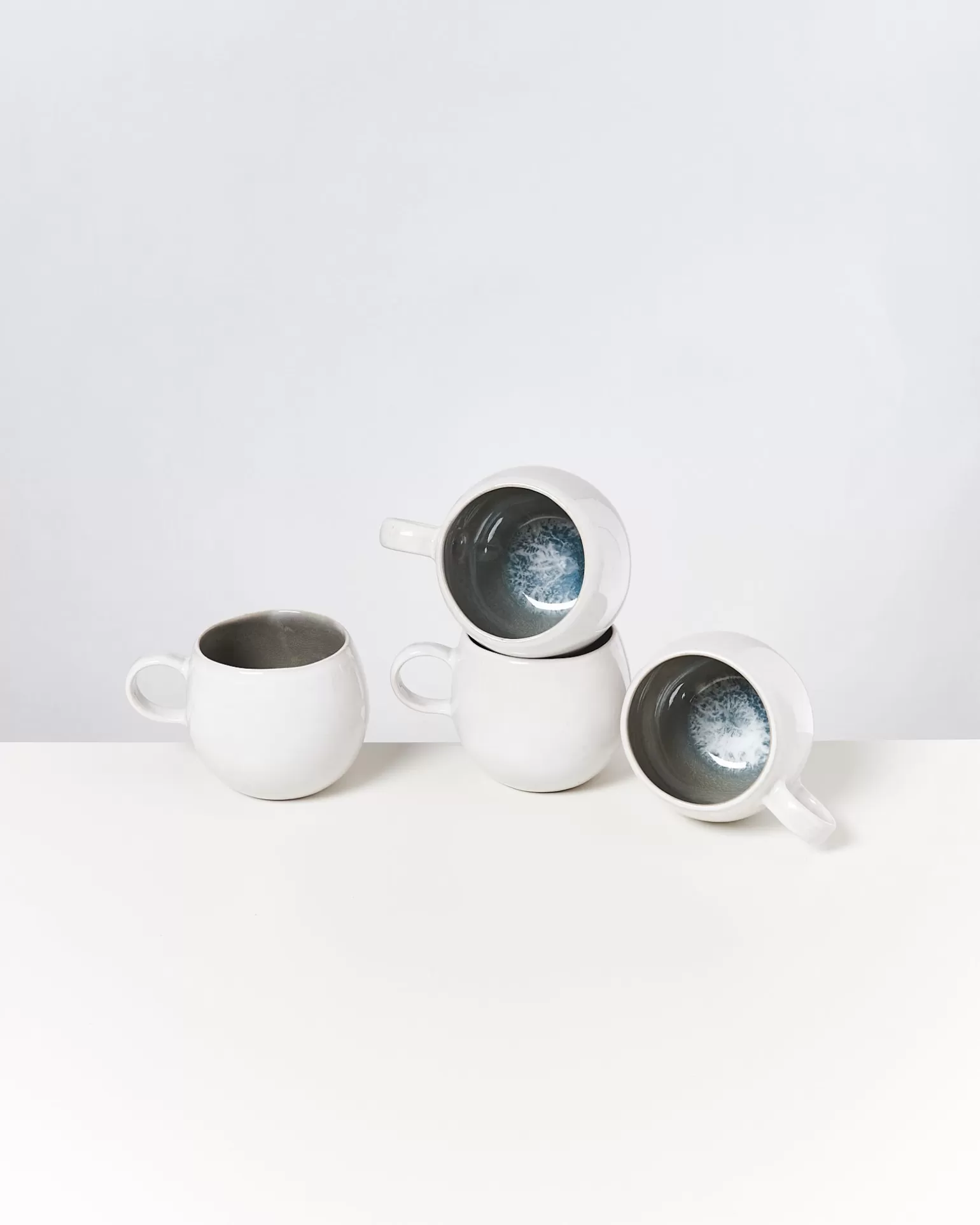 New Motel a Miio Areia - Set Of 4 Mugs Big Grey Gray