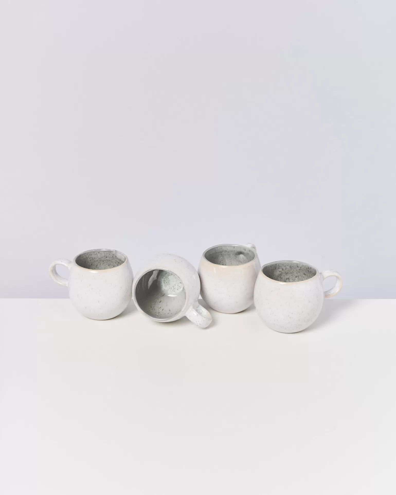 Hot Motel a Miio Areia - Set Of 4 Mugs Small Grey Gray