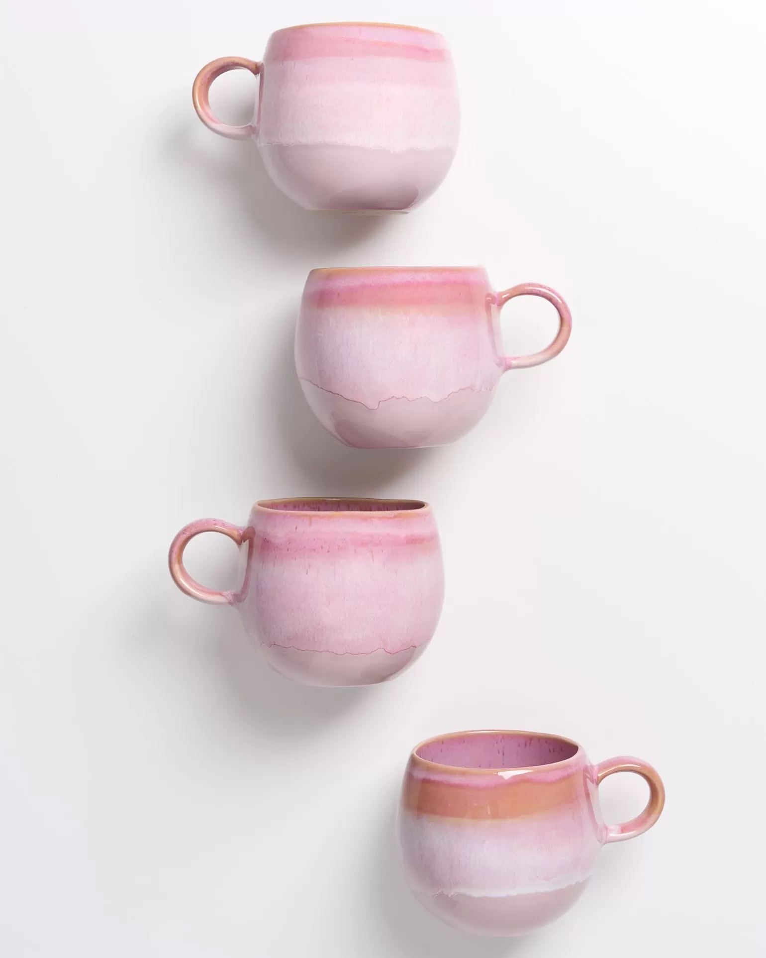 Fashion Motel a Miio Bica - Set Of 4 Mugs Big pink