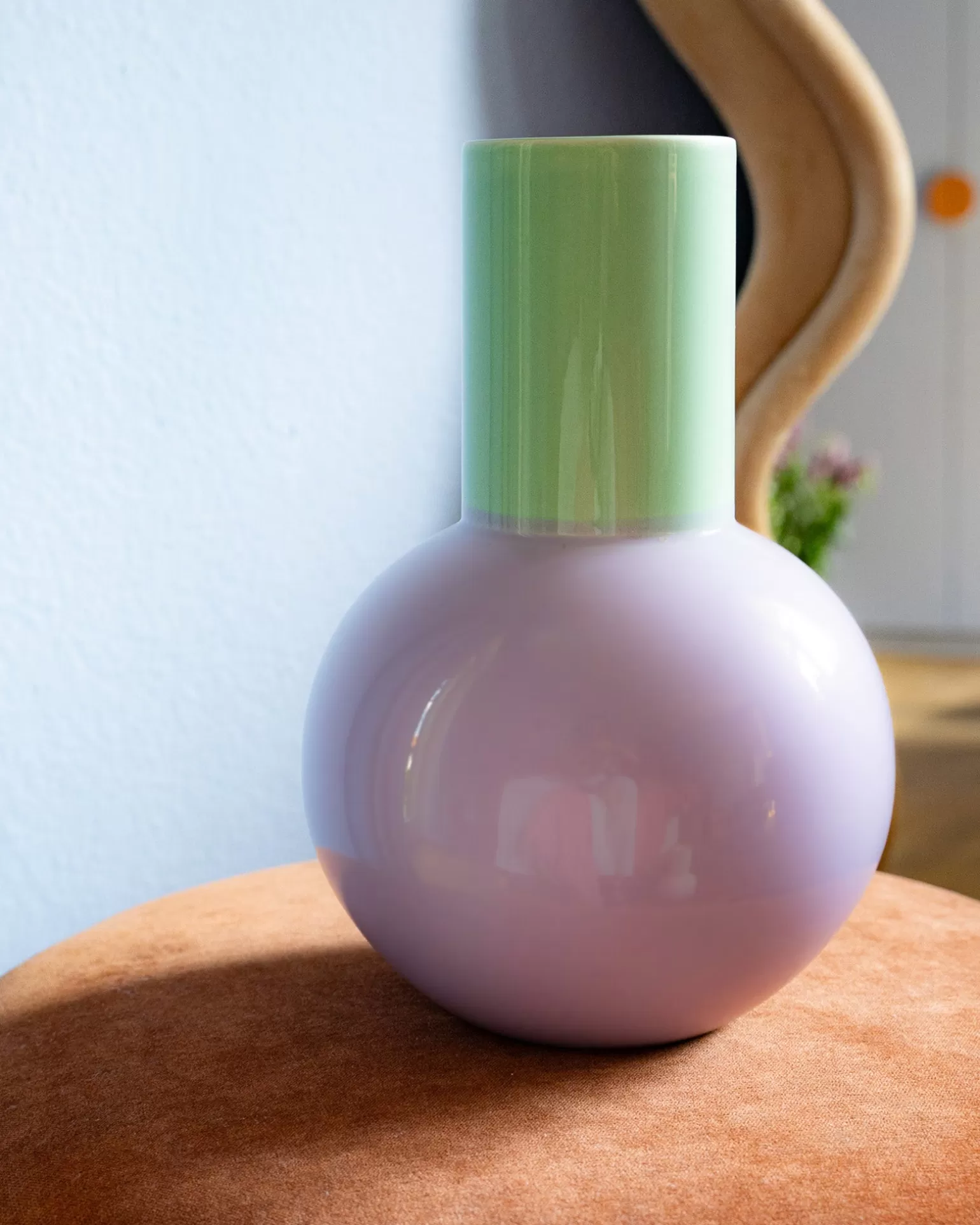 Clearance Motel a Miio Bola Vase L - Lilac Green pastel mint purple