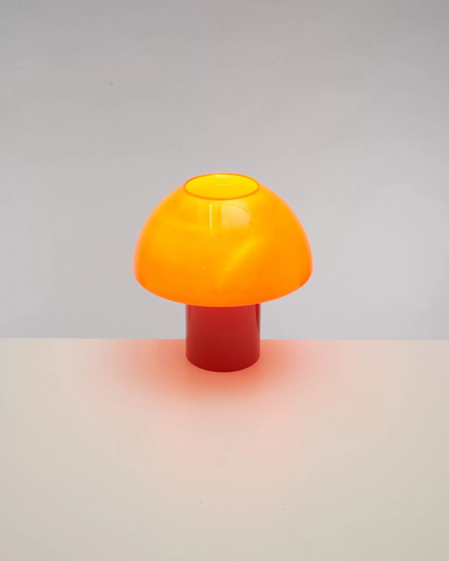 Store Motel a Miio Cogumelo - Glass Lamp Orange Red orange rot