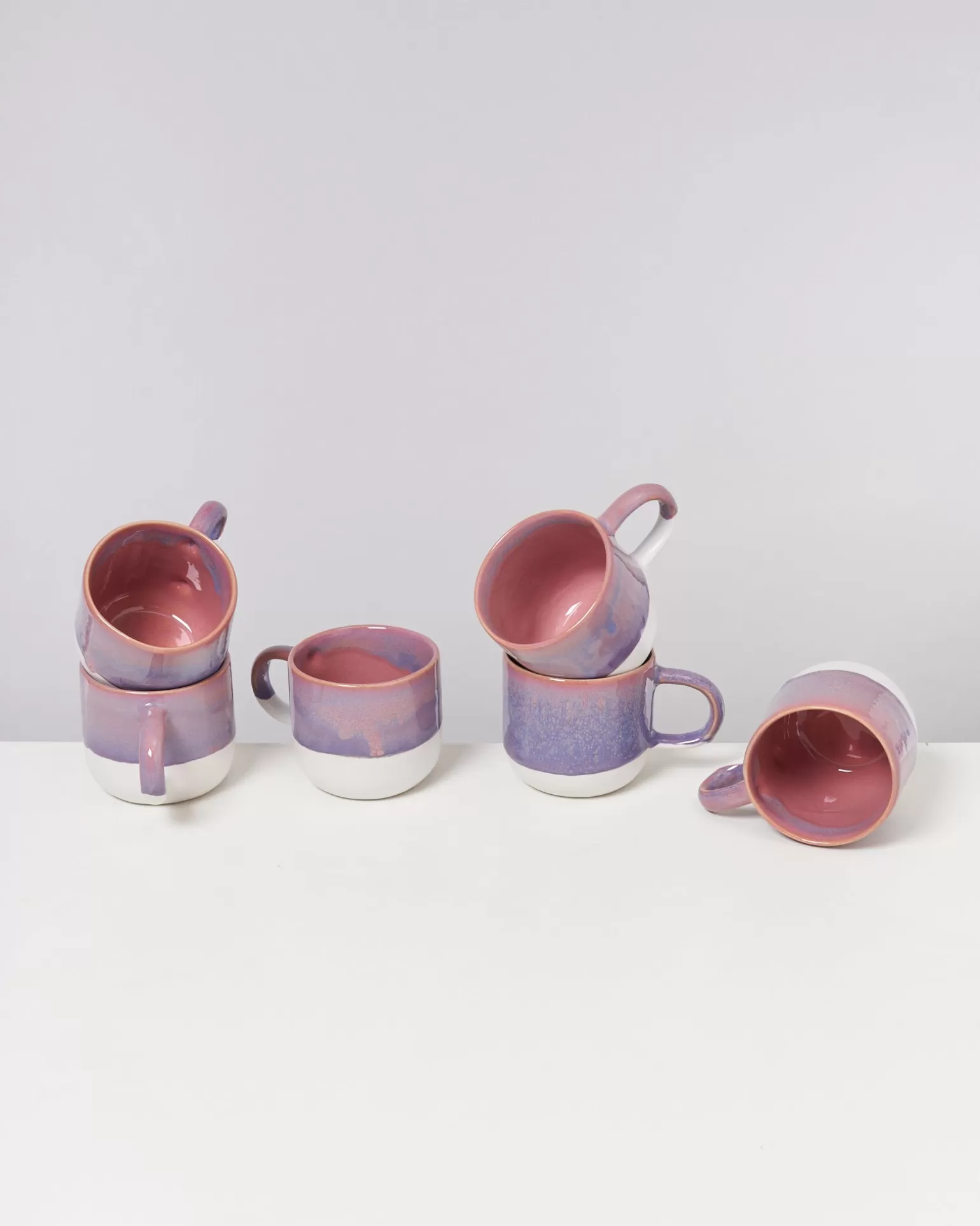 Fashion Motel a Miio Coimbra - Set Of 6 Mugs Big Lilac Pink lila rosa