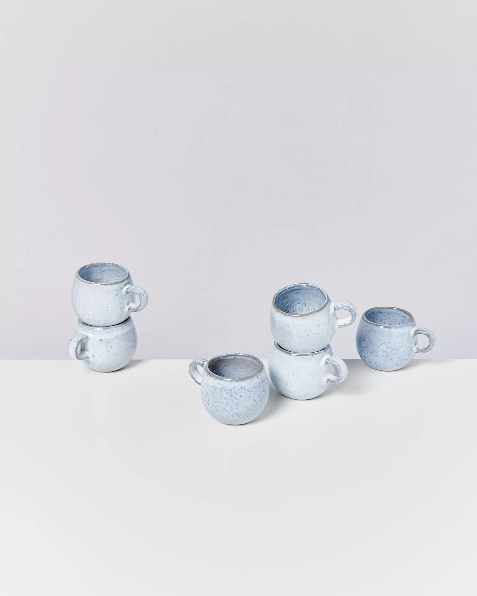 Hot Motel a Miio Frio - Set Of 6 Espressomugs blau weiß