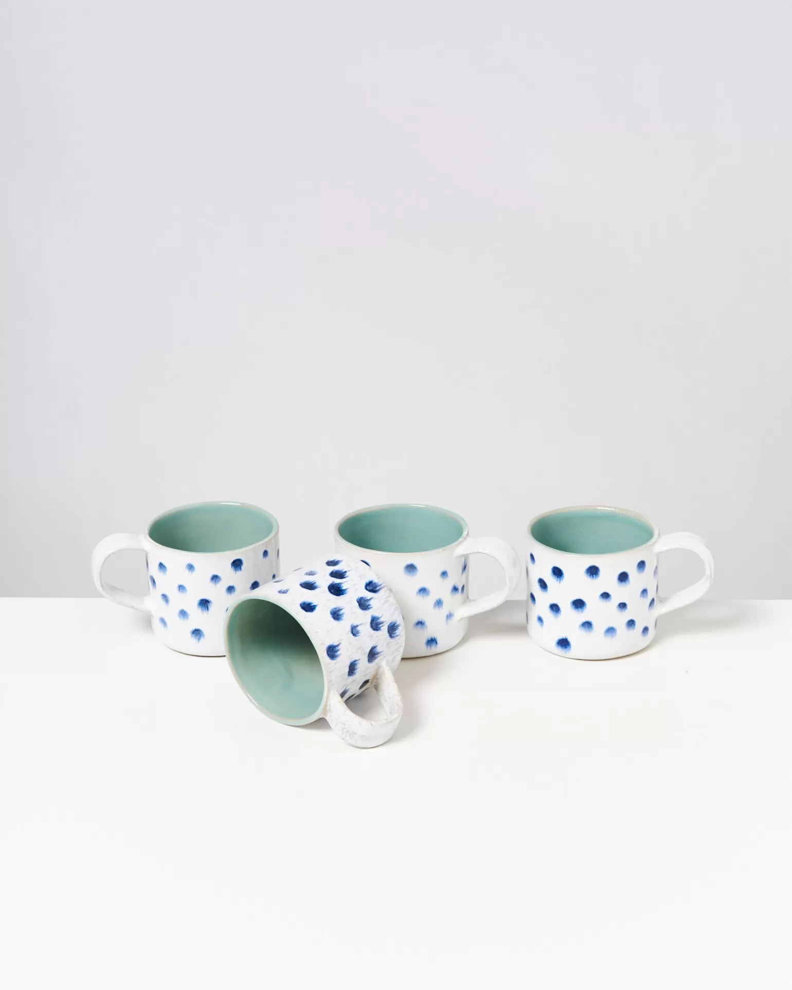 Best Motel a Miio Nódoa - Set Of 4 Mugs Mint With Dots mint mit Punkten