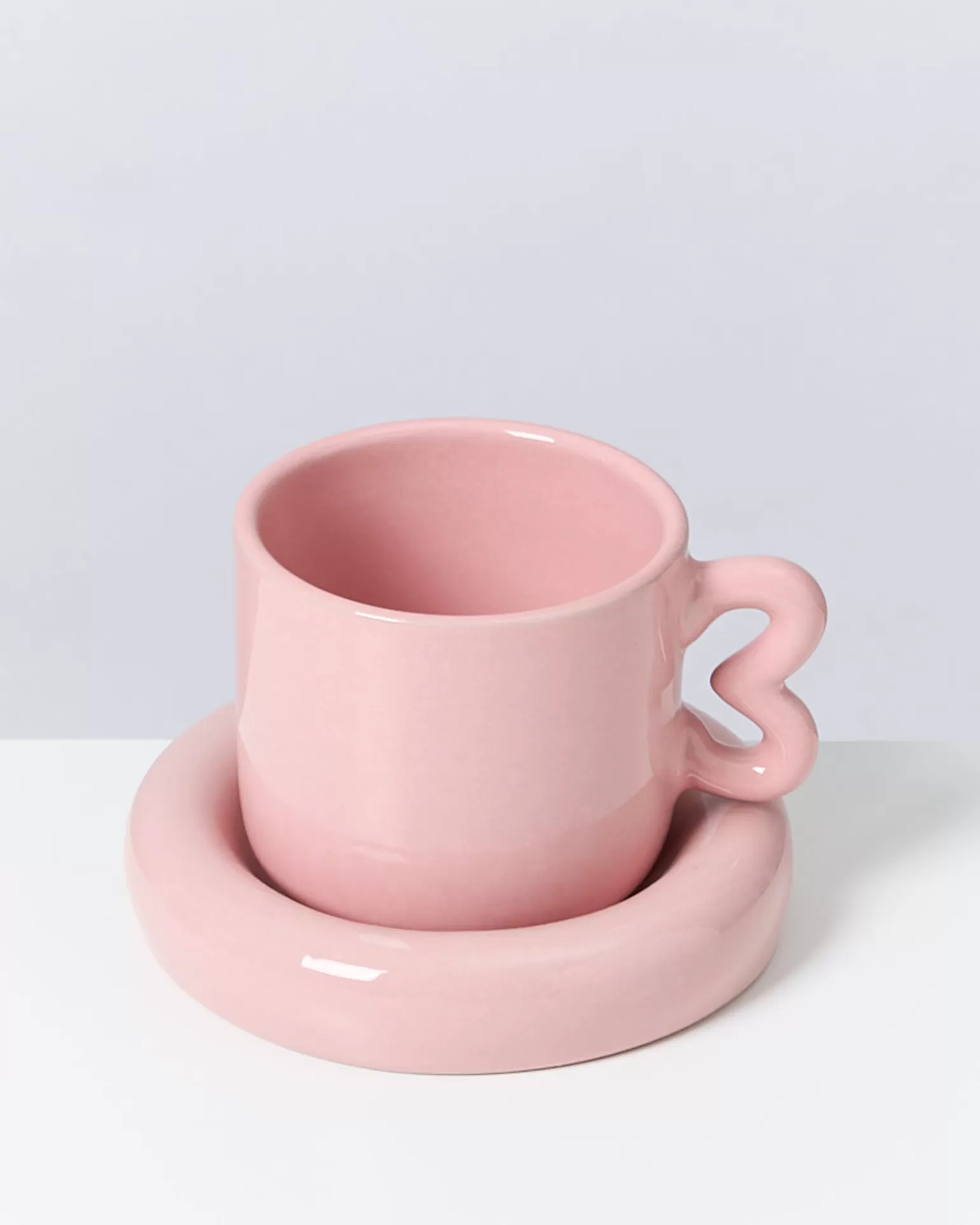 Discount Motel a Miio Seia Cup & Saucer With Heart Pink sand